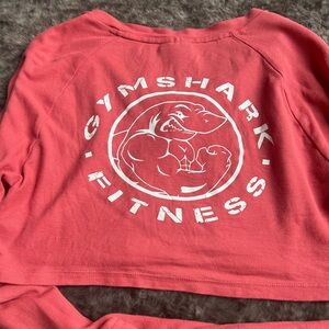 Gym shark long sleeve crop top